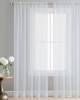 Bright yellow polyester fabric sheer readymade curtains for window